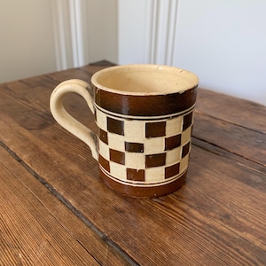 Mochaware Checkerboard Cup