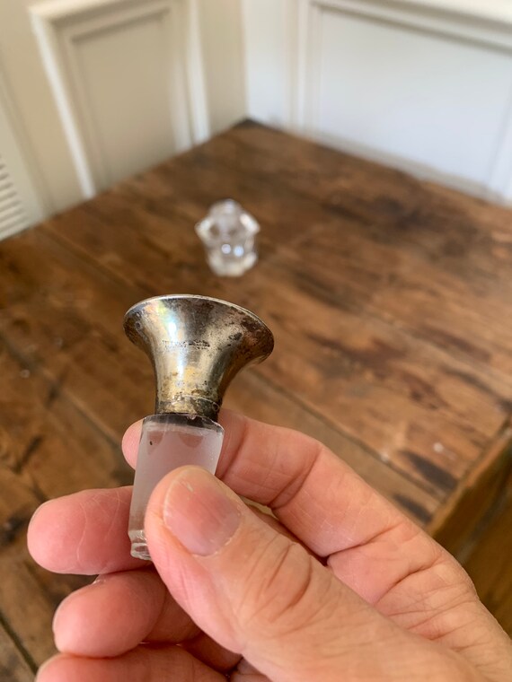 ster Sterling Enamel Scent Bottle Gem