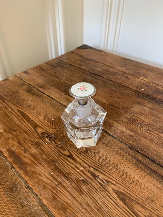 ster Sterling Enamel Scent Bottle Gem