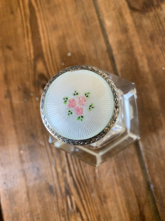 ster Sterling Enamel Scent Bottle Gem