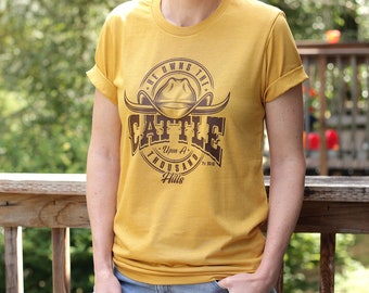 Cattle Cowboy Hat Christian T Shirts Western Shirt Unisex Cowboy Bible Verse Shirt Faith Tee Jesus Tshirt Longhorn Cowgirl Country Shirt