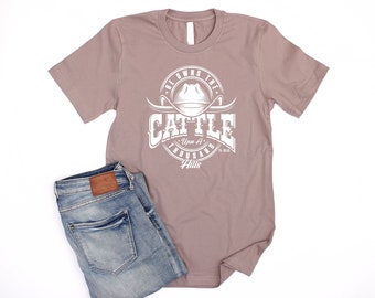 Rinder Cowboy Hut Christian T Shirts Western Shirt Unisex Cowboy Bibel Vers Shirt Glaube Tee Jesus Tshirt Longhorn Cowgirl Country Shirt