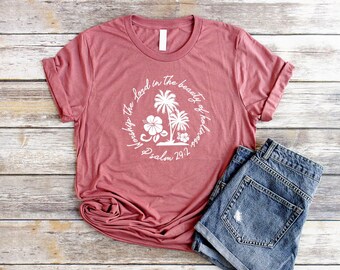 Worship the Lord in the Beauty of Holiness Shirt Unisex Christian T Shirts for Women Christian Shirts Jesus Shirt Women Bible Verse Tee
