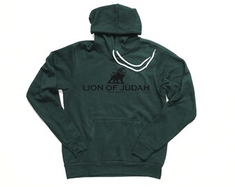 Lion of Judah Hoodie Unisex Dad Birthday Gifts for Men Christian Hooded Sweatshirt Jesus Revelation 5:5 Bible Verse Sweatshirt for Women