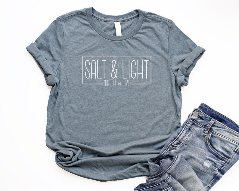 Salt and Light Shirts for Women Christian Relaxed Shirts | Etsy