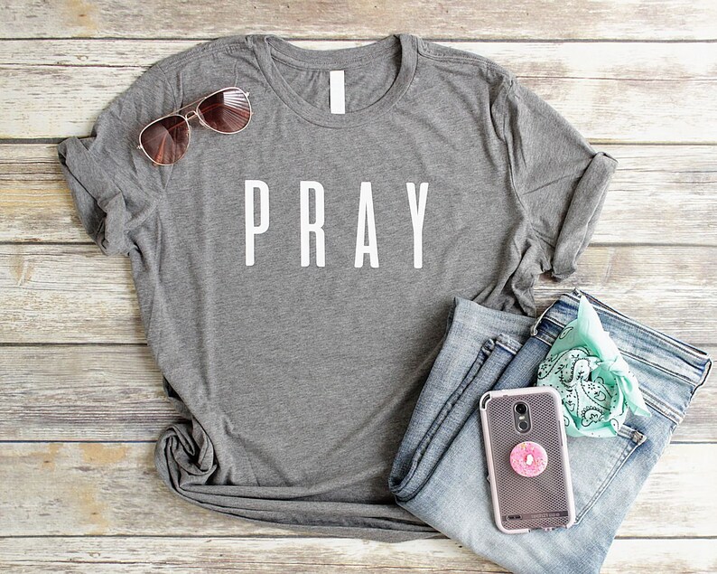 Pray Christian Shirts for Women Relaxed Shirts Christian Pray - Etsy