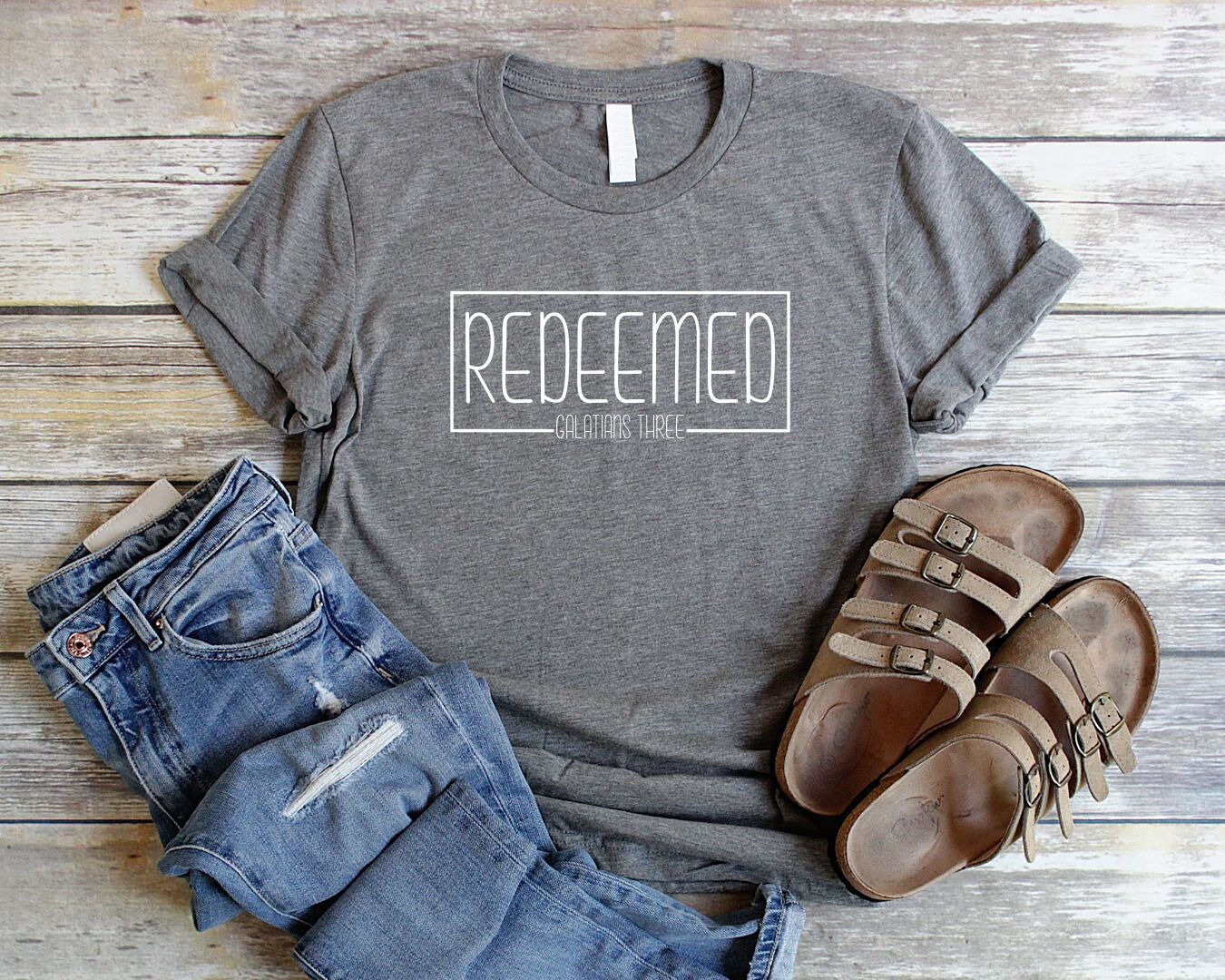 Redeemed Shirt Unisex Christian T Shirts Women Bible Verse | Etsy