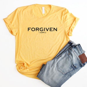 Forgiven Shirt Unisex Christian T Shirts Forgiven Christian Shirts for Women Bible Verse Shirt Women Christian T Shirts Women Faith Shirt