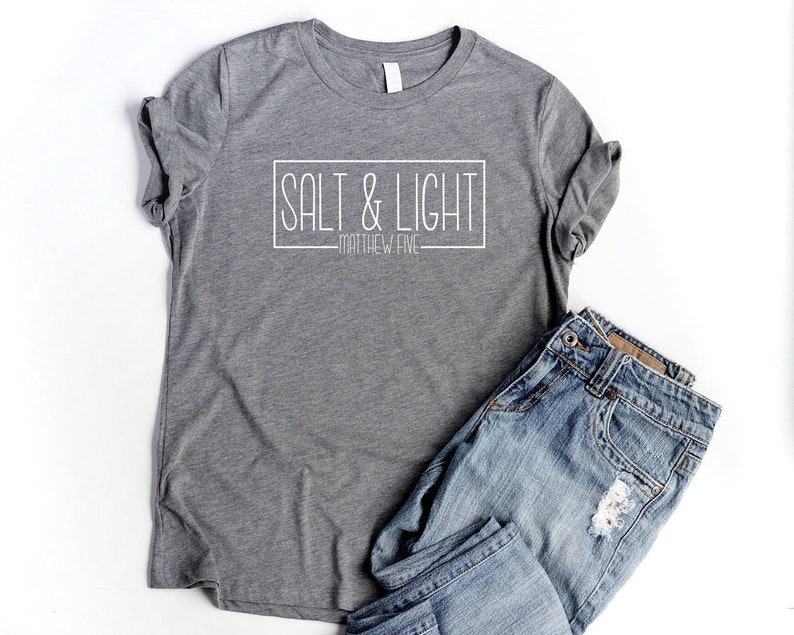 Salt and Light Shirts for Women Christian Relaxed Shirts | Etsy