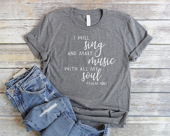 My Soul Will Sing Christian Women T Shirt My Soul Will Sing Christian Women T Shirt