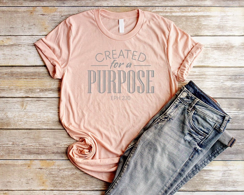 created with a purpose shirt