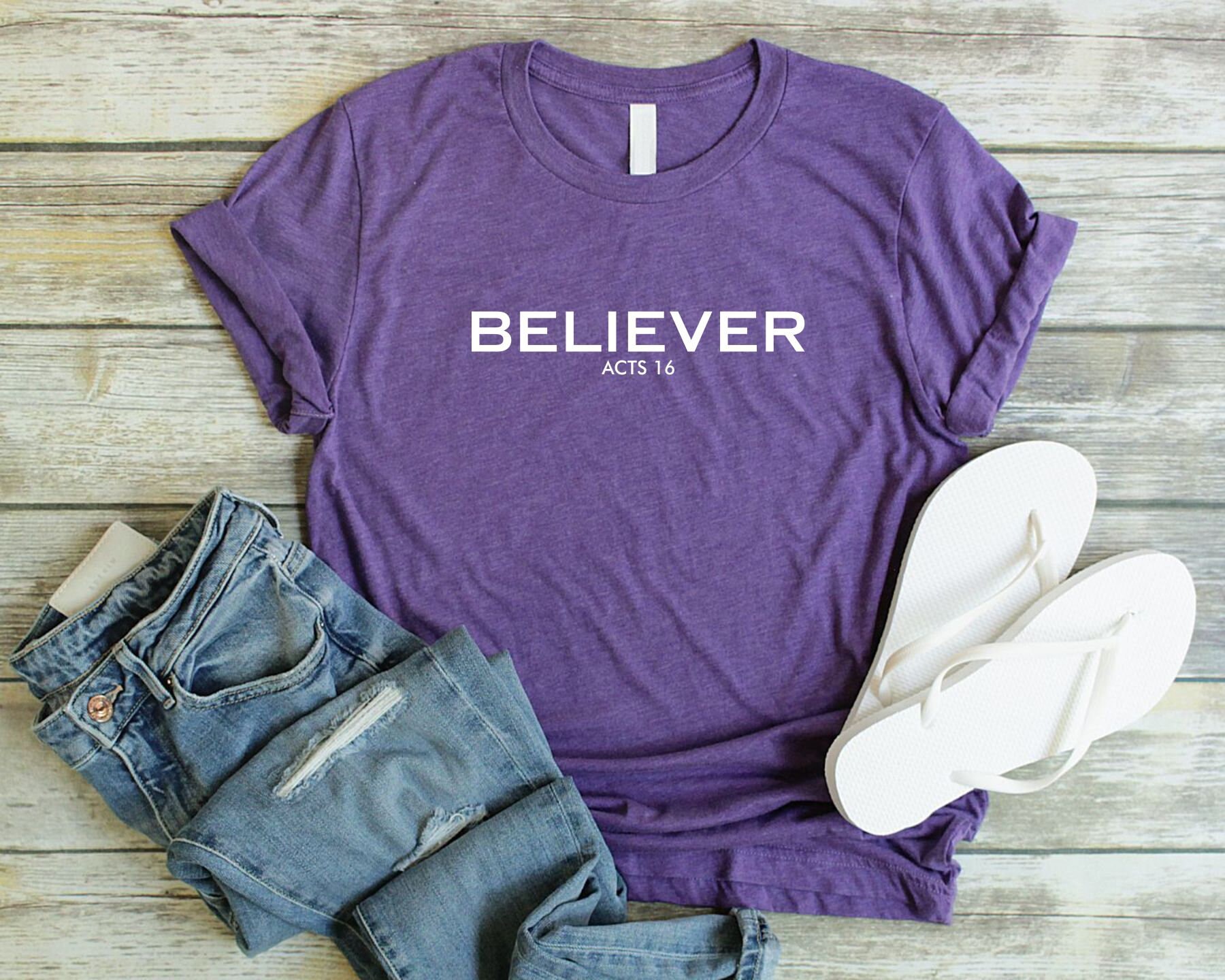 Believer Shirt Unisex Christian T Shirts Christian Shirts for | Etsy