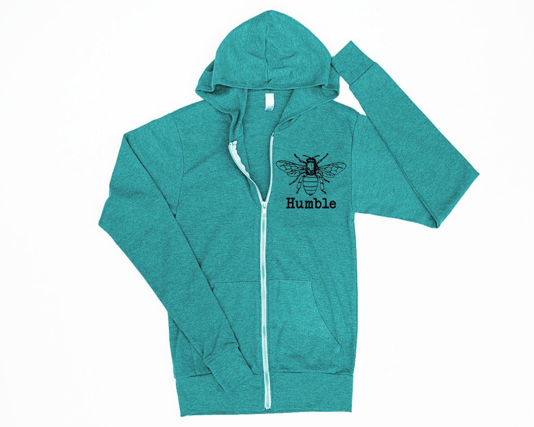 Bee Humble Zip up Hoodie Unisex Bee Hoodie Women Honey Bee - Etsy UK