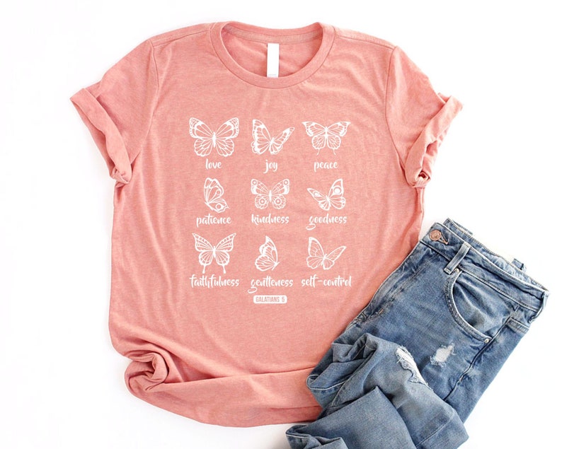 Fruit of the Spirit Shirt Women Butterfly Shirt Christian Shirts for ...