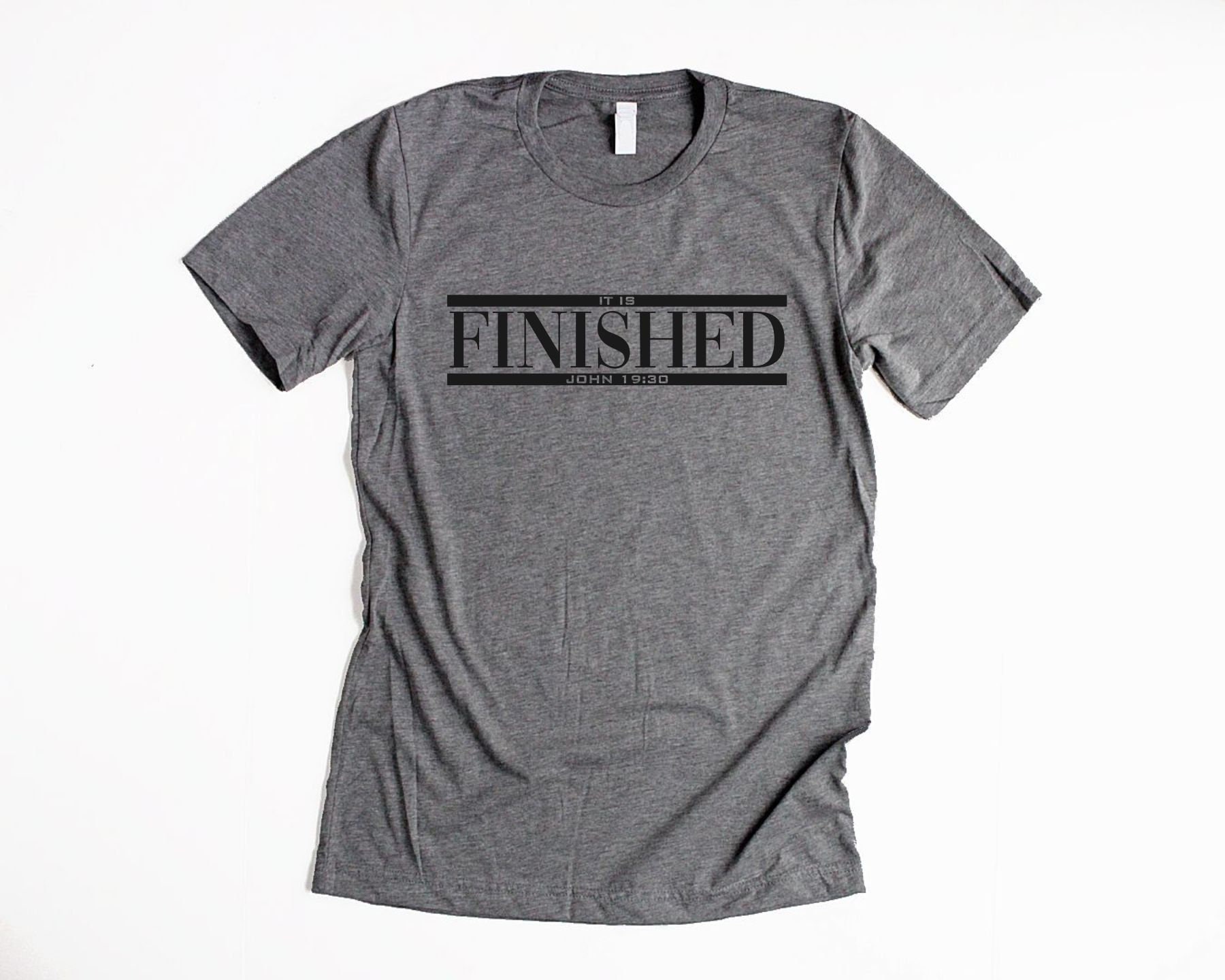 It Is Finished Shirt, Black, Medium | Gardenfire Apparel
