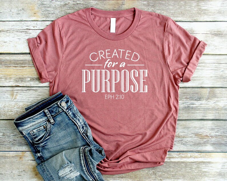 created with a purpose shirt