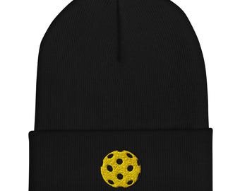 Pickleball Beanie | Pickleball Hat for Players | Pickleball Gift for Him or Her | Knit Winter Cap | Pickleball Lover Apparel