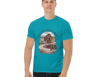 The Open Road T-Shirt | Van Life Motorcycle Adventure Shirt | Road Trip Graphic Tee | Wanderlust Travel Shirt | Outdoor Explorer Gift