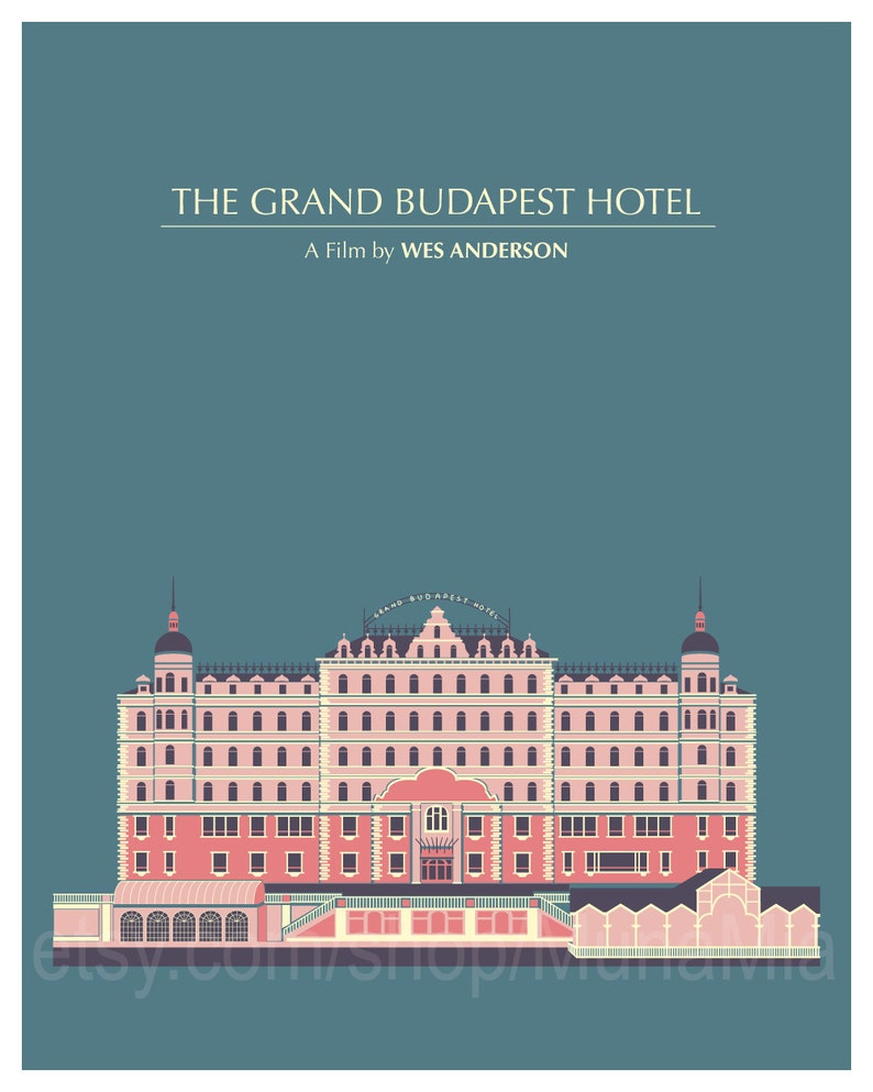 The Grand Budapest Hotel, Wes Anderson, Minimal Movie Poster Last Movie Posters Before Holiday Break. image 3