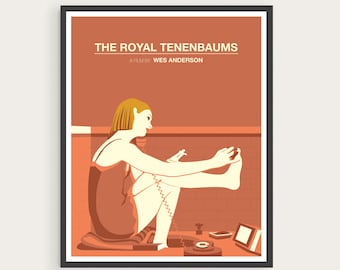 The Royal Tenenbaums, Margot Tenenbaum, Gwenyth Paltrow, Wes Anderson, Minimal Movie Poster.