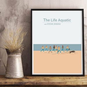 The Life Aquatic with Steve Zissou, Wes Anderson movie poster, Movie Print, film poster art Last Movie Poster Before Holiday Break. image 4