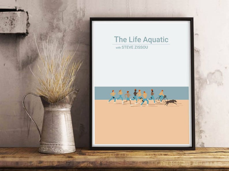 The Life Aquatic with Steve Zissou, Wes Anderson movie poster, Movie Print, film poster art Last Movie Poster Before Holiday Break. image 4