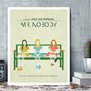 Mr. Nobody, Jaco Van Dormael, Diane Kruger, Sarah Polley, Linh Dan Pham, Minimal Movie Poster.