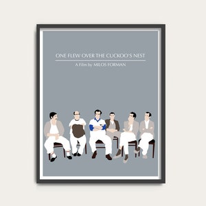Einer flog über das Kuckucksnest, Miloš Forman Filmplakat, Jack Nicholson, Filmplakatkunst (Letzte Filmplakate vor der Feiertagspause.)