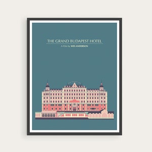 The Grand Budapest Hotel, Wes Anderson, Minimal Movie Poster (Last Movie Posters Before Holiday Break.)