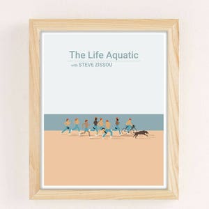 The Life Aquatic with Steve Zissou, Wes Anderson movie poster, Movie Print, film poster art Last Movie Poster Before Holiday Break. image 2