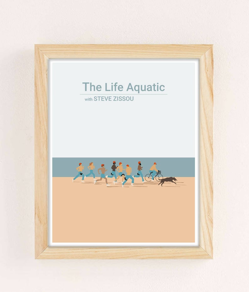 The Life Aquatic with Steve Zissou, Wes Anderson movie poster, Movie Print, film poster art Last Movie Poster Before Holiday Break. image 2