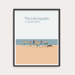 The Life Aquatic with Steve Zissou, Wes Anderson movie poster, Movie Print, film poster art Last Movie Poster Before Holiday Break. image 1
