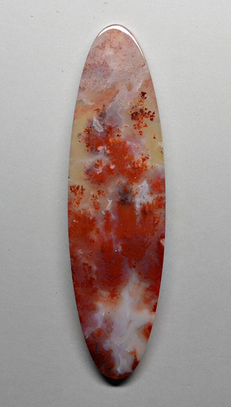 Carey plume agate 58.86 cts oval cabochon 76.00 x 20.90 mm | Etsy
