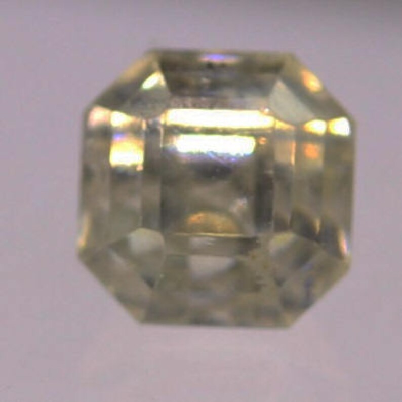 Phosgenite 0.996cts Square Octagon 4.20 x 4.20mm H2-3 Brittany France Y5855 From Keith Mitchell Collection Faceted Gemstone Rare Gem