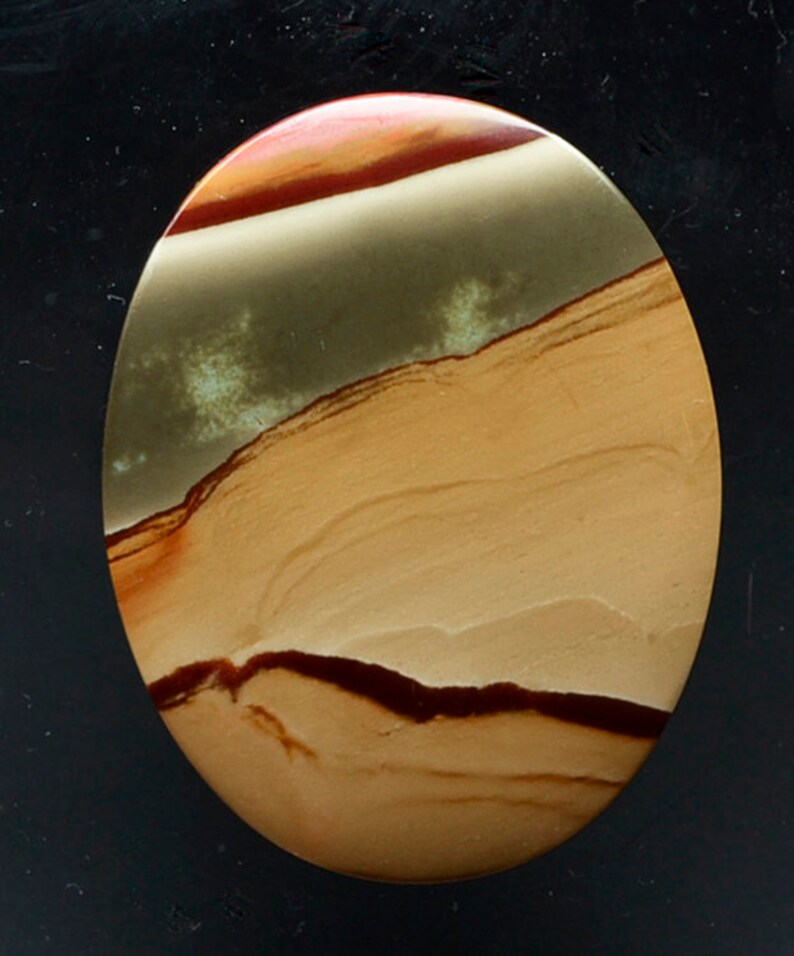 Oval cabochon 46.60 x 36.50 mm Madagascar y30204 Loose Gem Cabochon Gemstone Rare Savannah jasper 62.40 ct