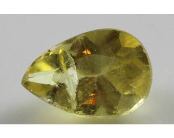 Baryte 1.362cts Pear Cut 8 x 5.5mm ps0029 Yellow Gemstone Loose Faceted Gem Stone