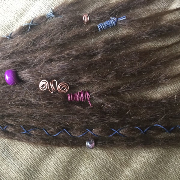 ¡Venta!!!!!! 14 pulgadas rastas Dread extensiones Clip en cabos sueltos Hippie desgaste Festival teme estilo Boho