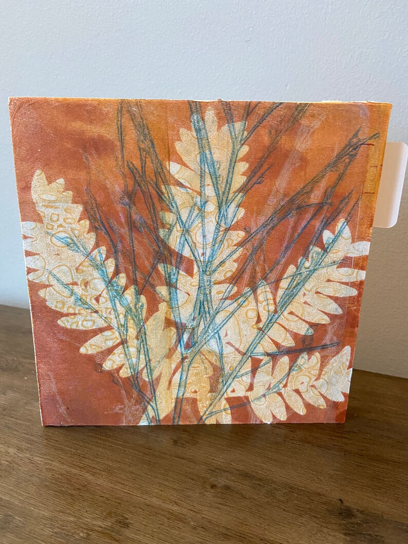 Original art warm colors nature art home decor