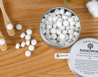 NanoMint Toothpaste Tabs: Your Sustainable and Natural Oral Care Choice - Plastic-Free Toothpaste Tablets for Zero Waste Living