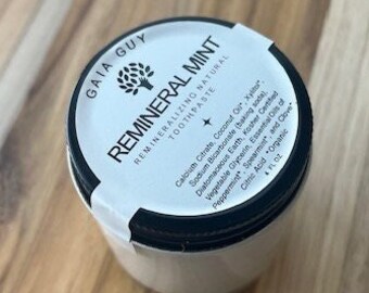 REMineral Mint: Natural Organic Toothpaste – Plastic-free, Minty Fresh Breath, Strong Enamel, Vegan, Fluoride-Free & Made in the USA