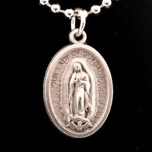 Our Lady of Guadalupe Medal Necklace - Guadalupe Necklace