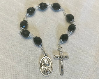 St Peter Chaplet - St Peter the Apostle Novena Chaplet, St Peter Novena, Handmade Chaplet, St Peter Rosary, Saint Peter Medal