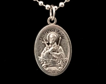 St Francis Xavier Medal Necklace - Saint Francis Xavier Medal