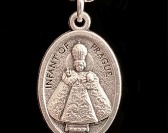 Medaglia dell'Infante di Praga: Collana in argento dell'Infante e dell'Angelo Custode