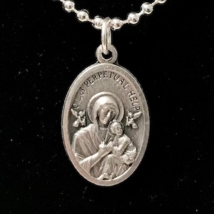 Our Lady of Perpetual Help Medal Necklace