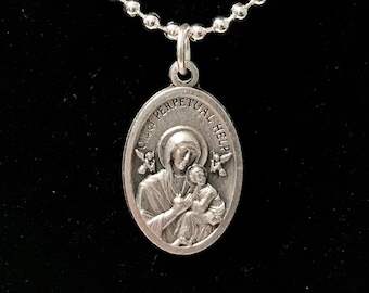 Unsere Liebe Frau von Immerwährende Hilfe Medaille Halskette