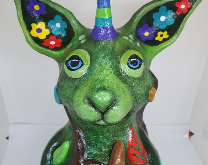 Vedia of the Forest - one of a kind ceramic sculpture