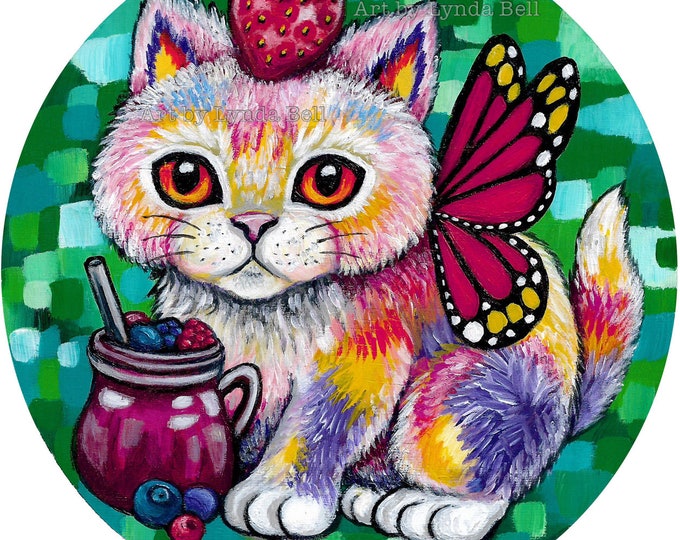 Berry Smoothie  - original mini painting