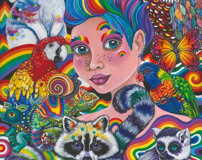 Prisma the Rainbow Godmother - original painting
