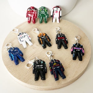 Charms, team of your choice! F1 suits mini
